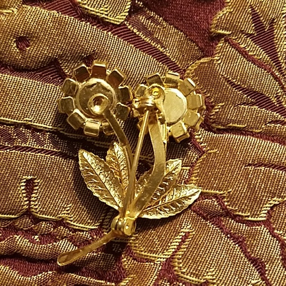 😂Vintage Green Floral Brooch - Picture 6 of 8